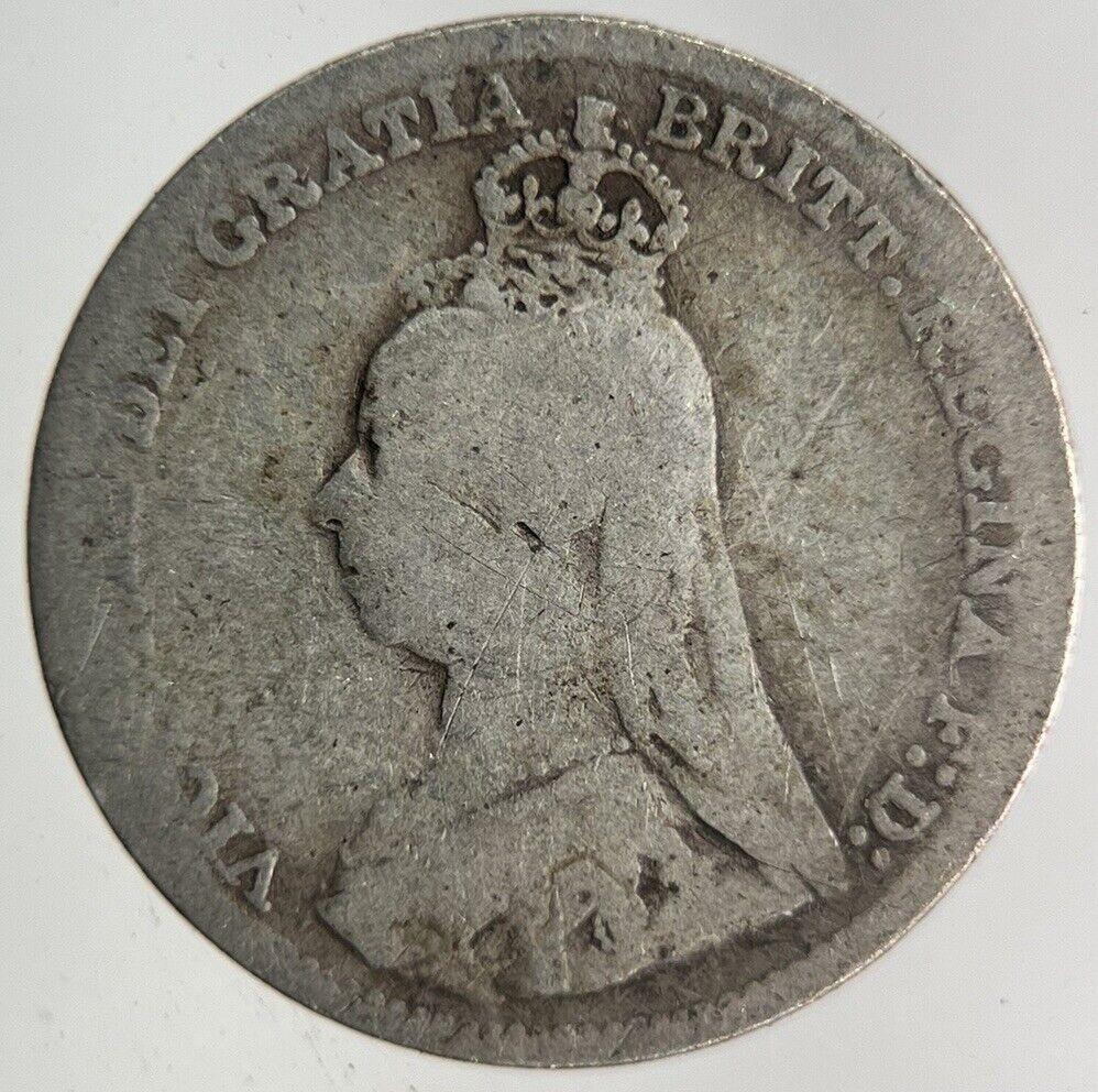 1892 Victoria Threepence Silver Coin | Fine Collectable Grade