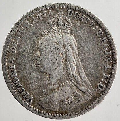 1892 Victoria Threepence Silver Coin | Fine Collectable Grade | a8696