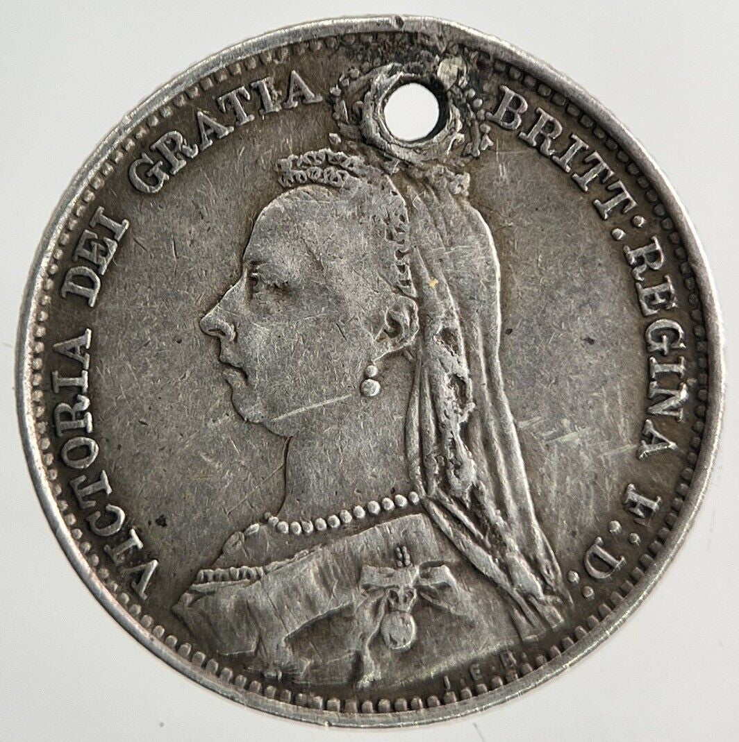 1892 Victoria Sixpence Silver Coin | Fine Collectable Grade