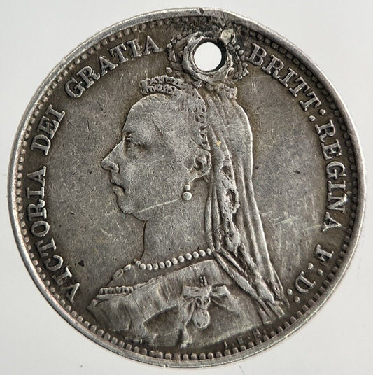 1892 Victoria Sixpence Silver Coin | Fine Collectable Grade