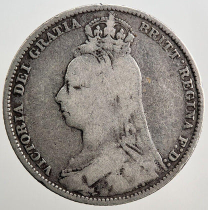 1892 Victoria Shilling Silver Coin | Collectable Grade | a1267