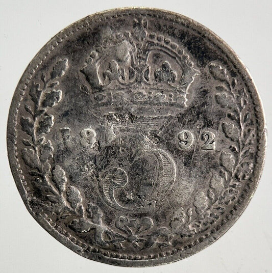 1892 Victoria Threepence Silver Coin | Collectable Grade