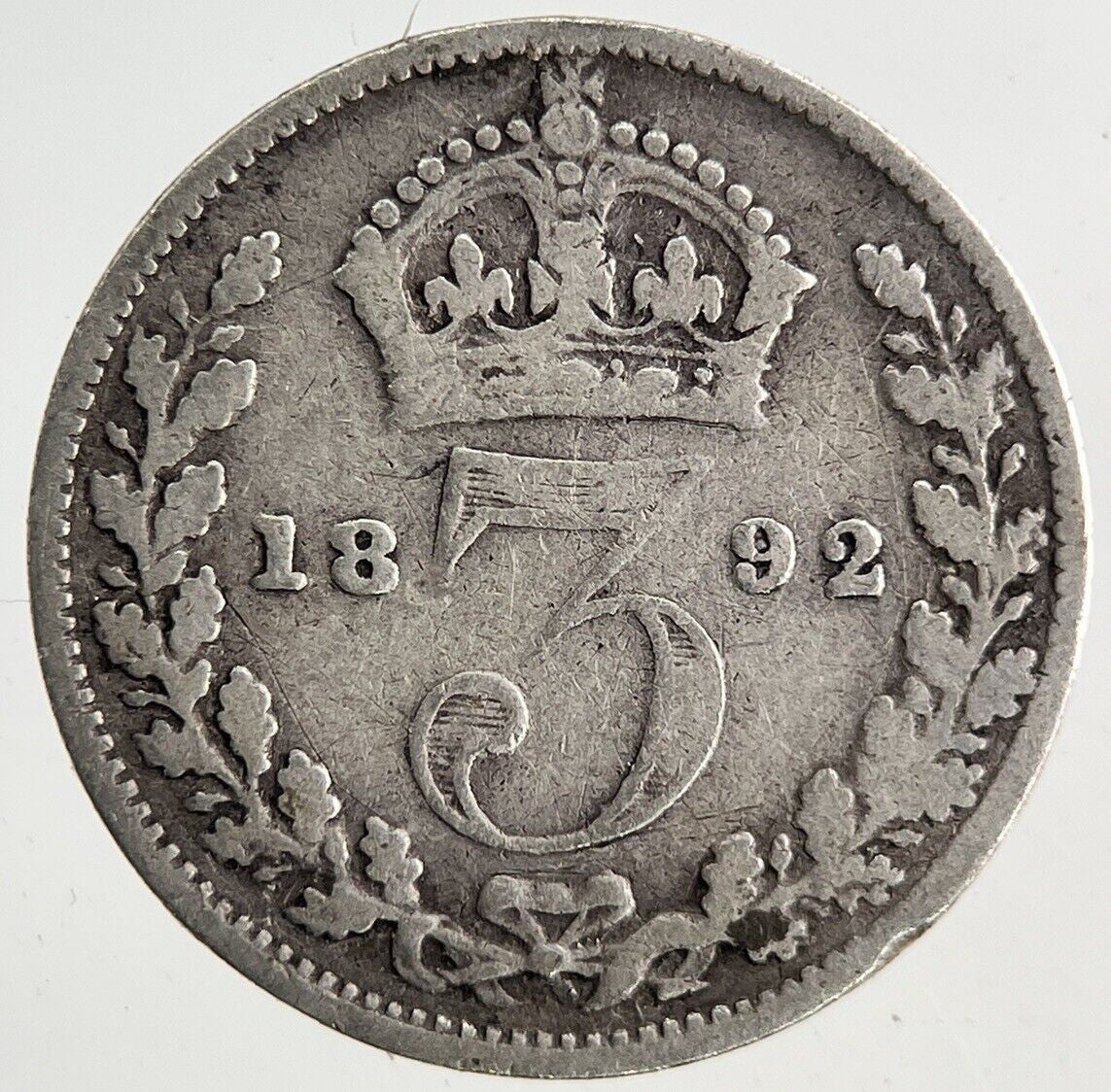 1892 Victoria Threepence Silver Coin | Collectable Grade