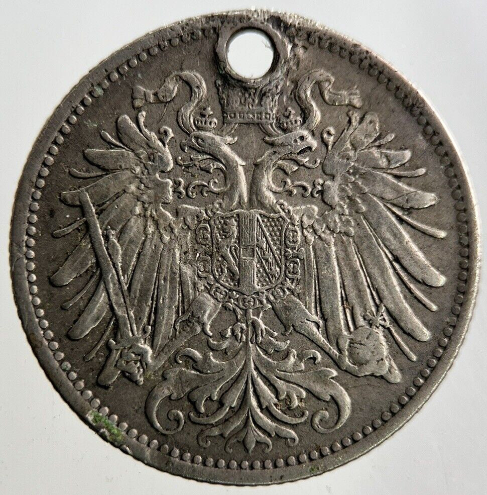 1893 Austria 20 Heller Coin | Fine Collectable Grade