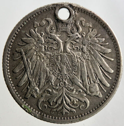 1893 Austria 20 Heller Coin | Fine Collectable Grade