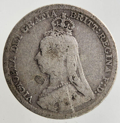 1892 Victoria Threepence Silver Coin | Collectable Grade