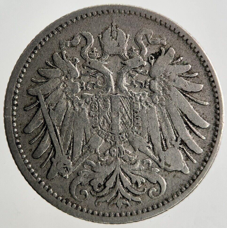 1893 Austria 20 Heller Coin | Fine Collectable Grade