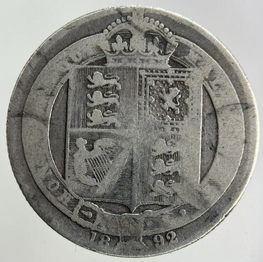 1892 Victoria One Shilling Silver Coin | Collectable Grade