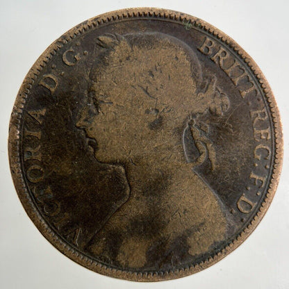 1892 Victoria One Penny Coin | Collectable Grade