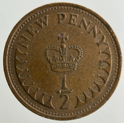 1971 Elizabeth II 2nd New 1/2 Half-Penny Coin | Fine Collectable Grade