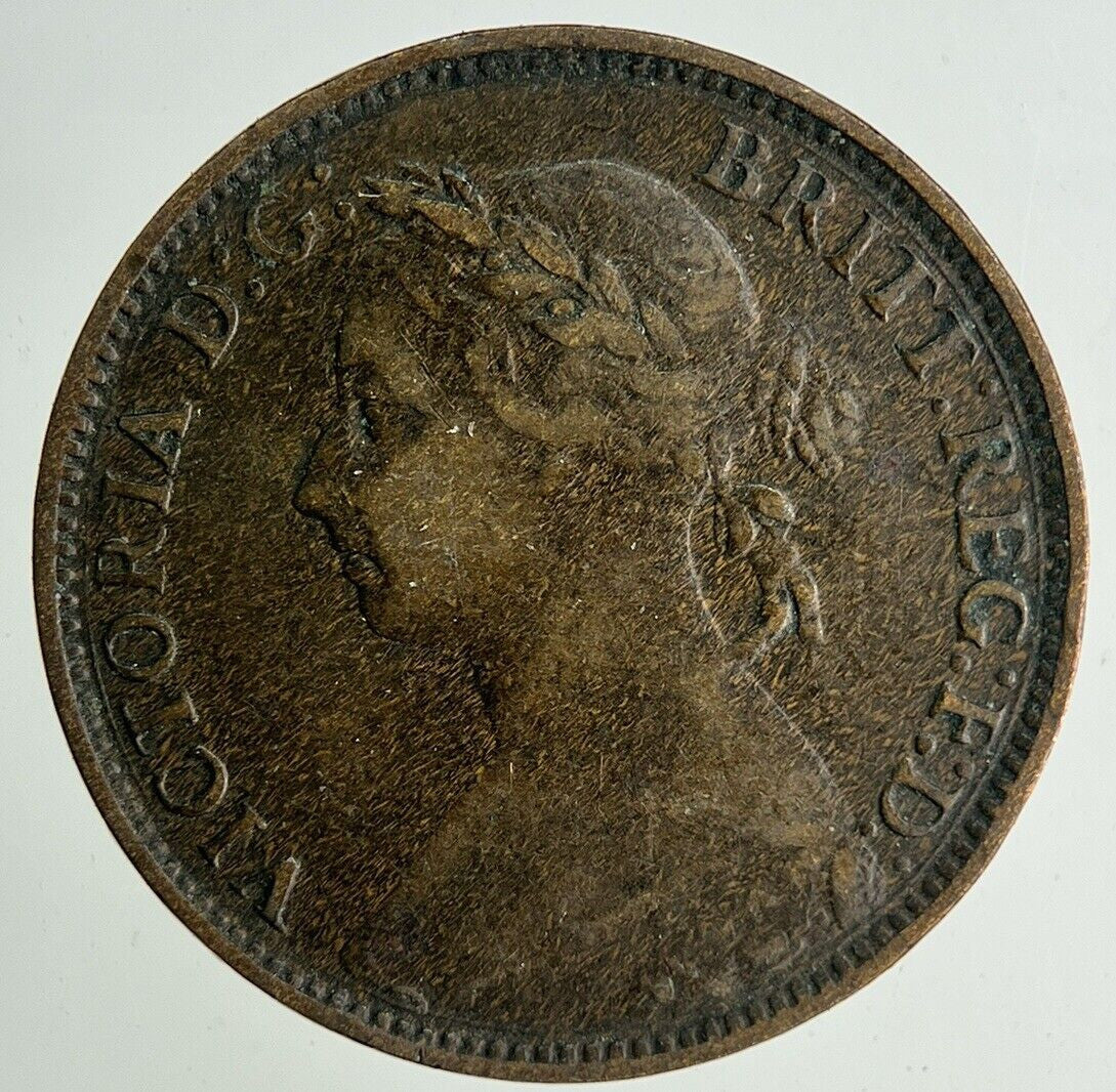 1893 Victoria Farthing Coin | Fine Collectable Grade