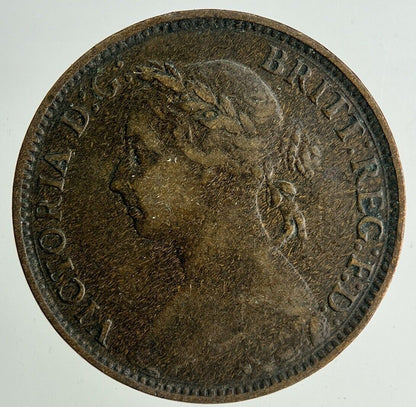 1893 Victoria Farthing Coin | Fine Collectable Grade