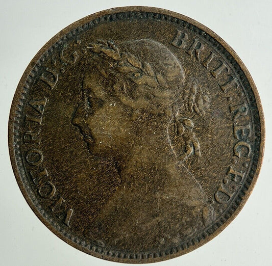 1893 Victoria Farthing Coin | Fine Collectable Grade