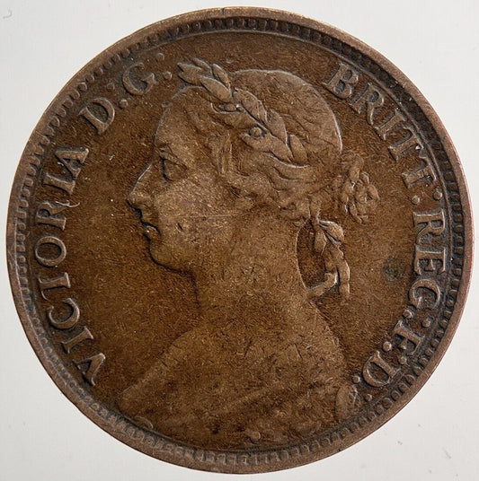 1893 Victoria Farthing Coin | Very High Grade | a5832