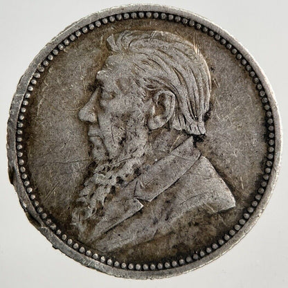 1893 South Africa Sixpence Silver Coin | Fine Collectable Grade