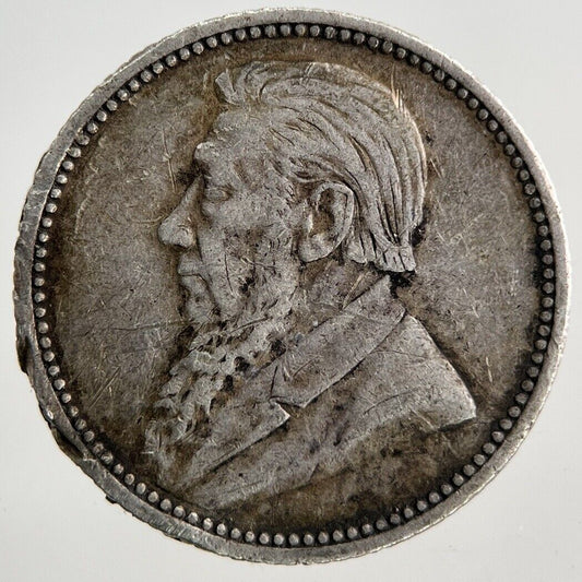 1893 South Africa Sixpence Silver Coin | Fine Collectable Grade