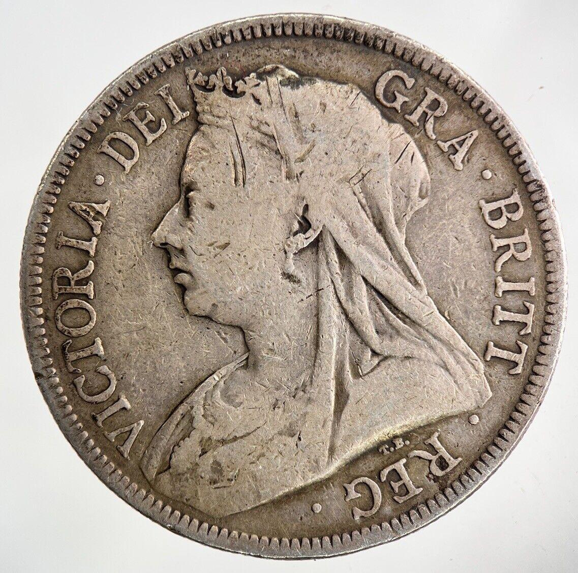 1893 Victoria Half-Crown Silver Coin | Fine Collectable Grade