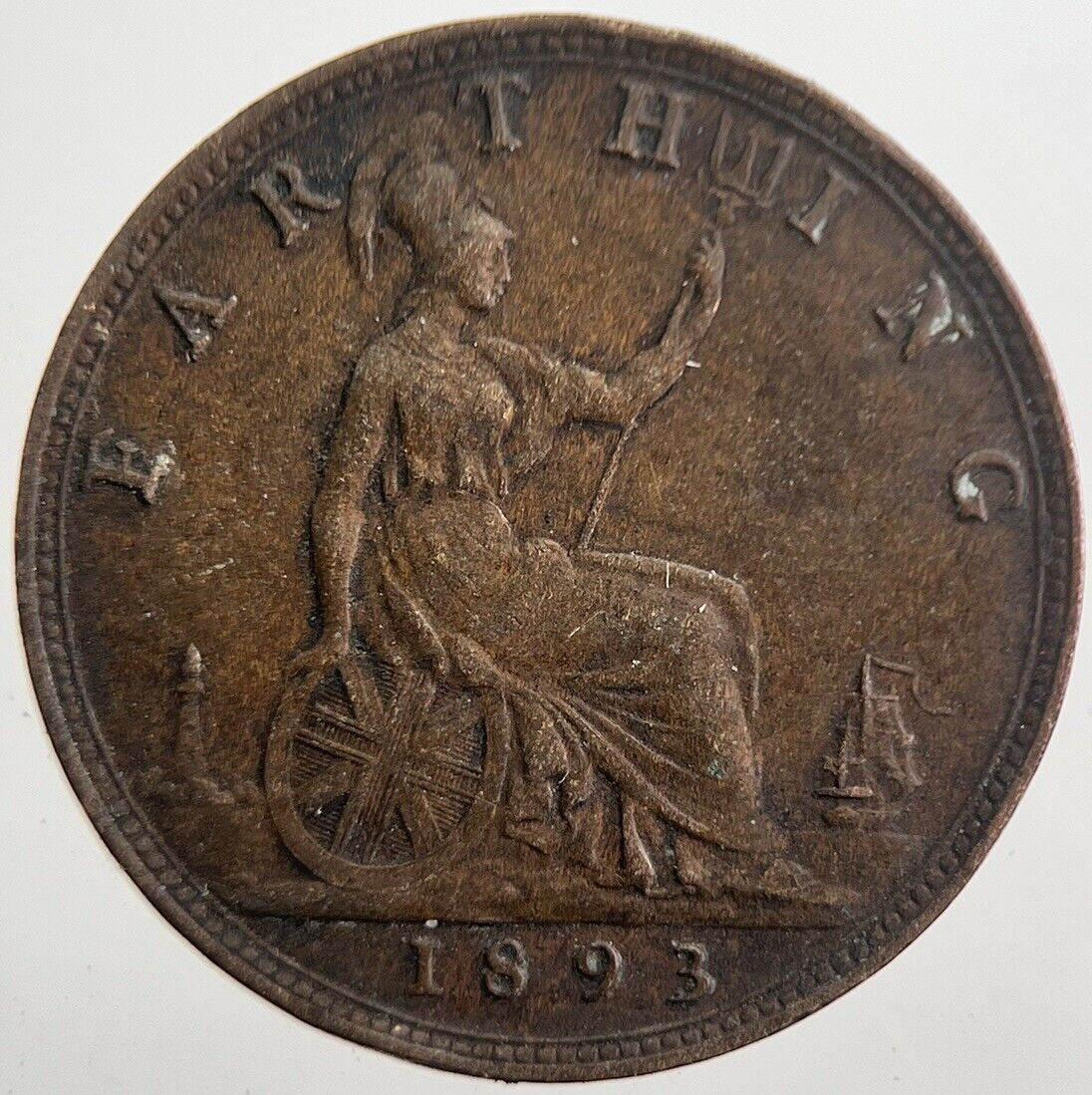 1893 Victoria Farthing Coin | Very High Grade | a7695