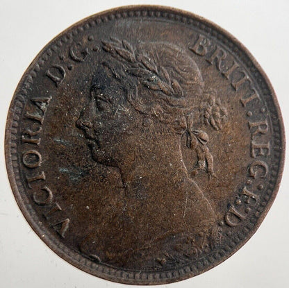 1893 Victoria Farthing Coin | Very High Grade | a7695