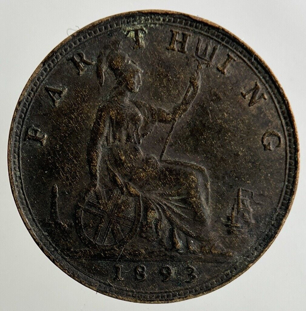 1893 Victoria Farthing Coin | Fine Collectable Grade
