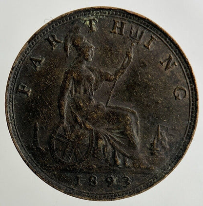 1893 Victoria Farthing Coin | Fine Collectable Grade