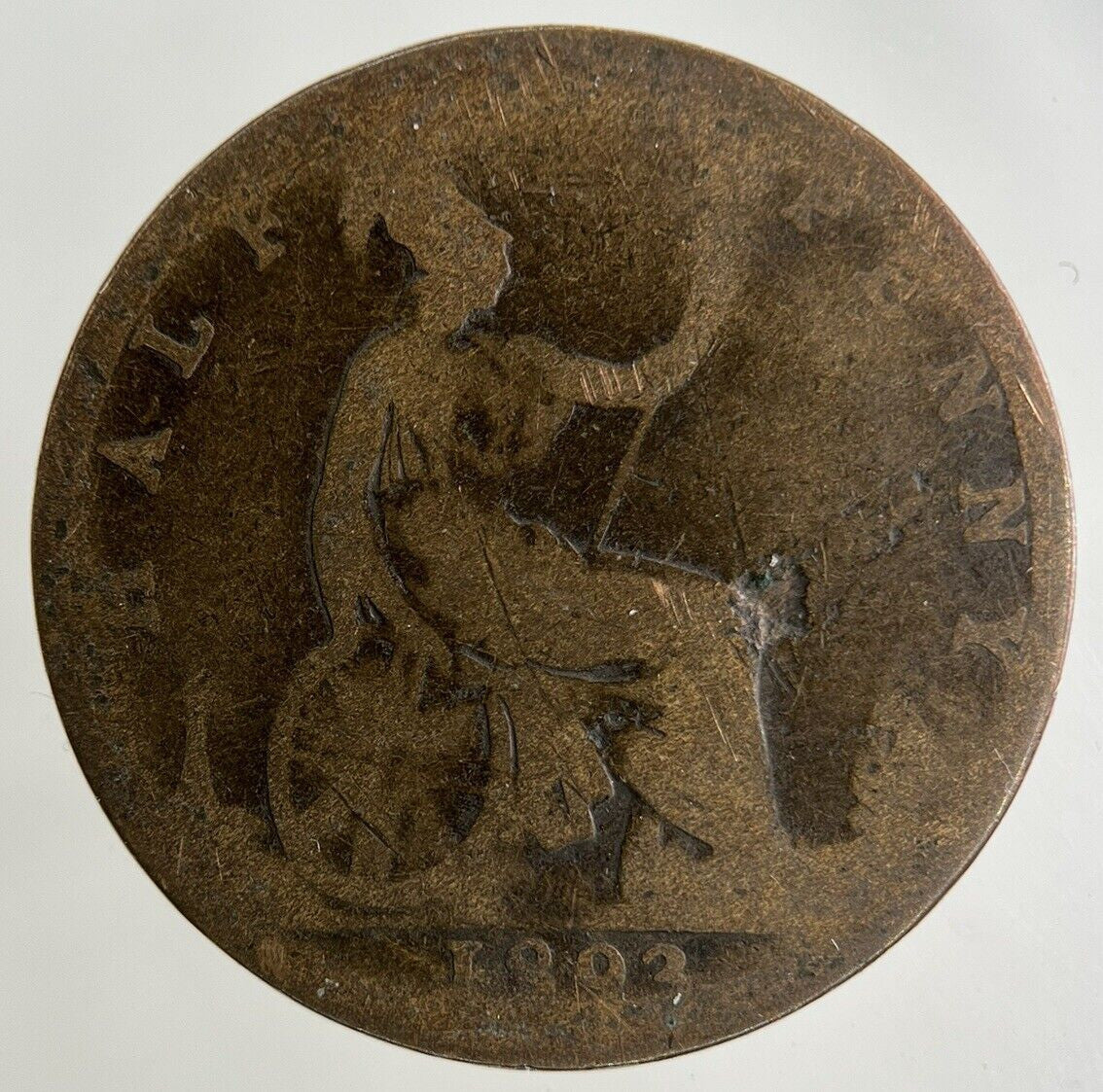 1893 Victoria Half-Penny Coin | Collectable Grade