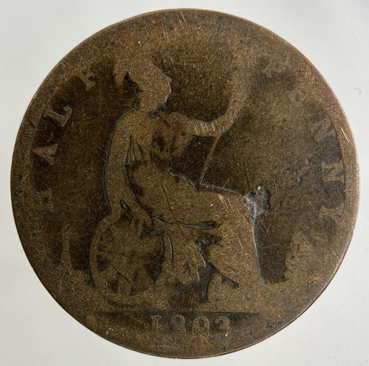 1893 Victoria Half-Penny Coin | Collectable Grade