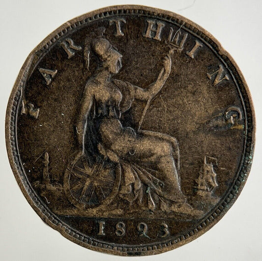 1893 Victoria Farthing Coin | Fine Collectable Grade
