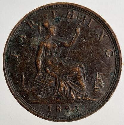 1893 Victoria Farthing Coin | Very High Grade