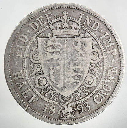 1893 Victoria Half-Crown Silver Coin | Collectable Grade