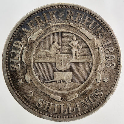 1893 South Africa Florin Silver Coin | Fine Collectable Grade