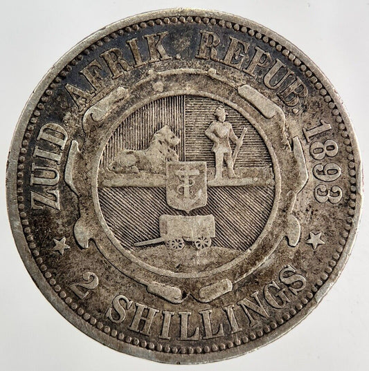 1893 South Africa Florin Silver Coin | Fine Collectable Grade