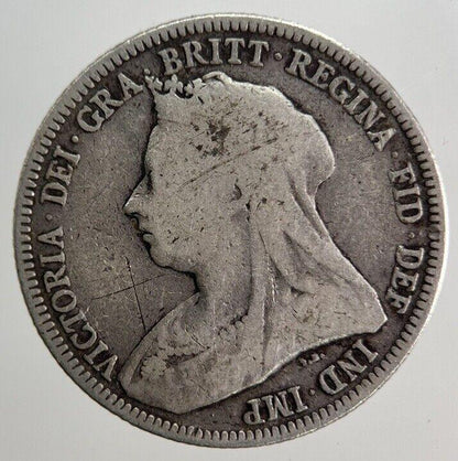 1893 Victoria Shilling Silver Coin | Collectable Grade | a794