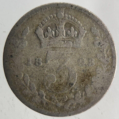 1893 Victoria Threepence Silver Coin | Collectable Grade