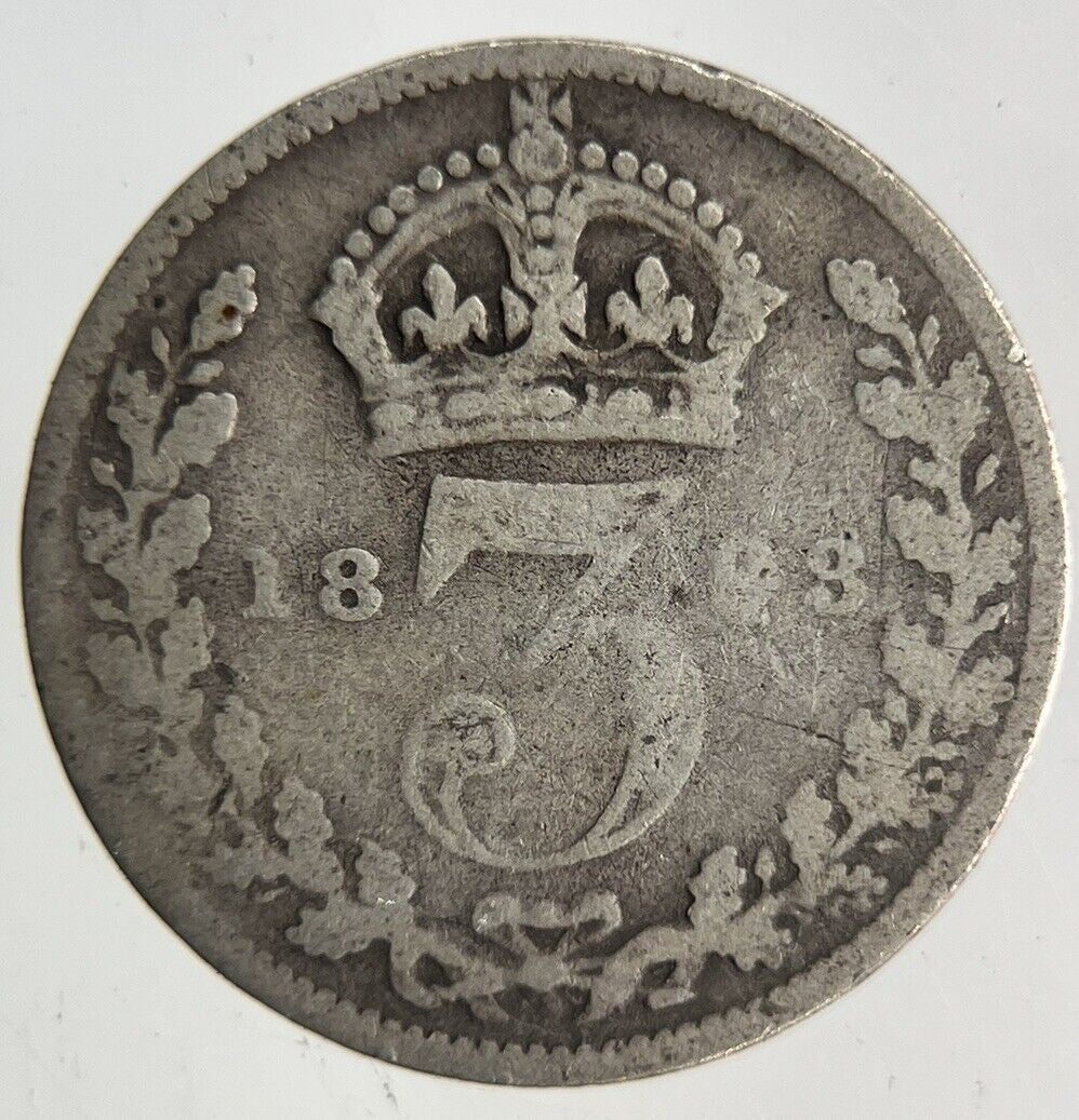 1893 Victoria Threepence Silver Coin | Collectable Grade