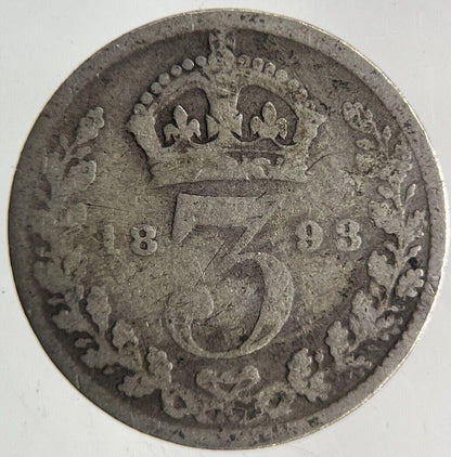 1893 Victoria Threepence Silver Coin | Collectable Grade