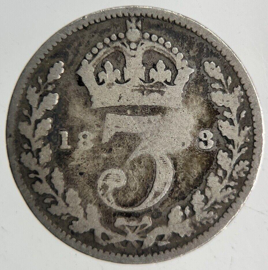 1893 Victoria Threepence Silver Coin | Collectable Grade