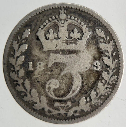 1893 Victoria Threepence Silver Coin | Collectable Grade