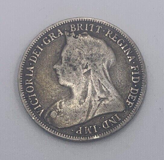 1893 Victoria One Shilling | British Silver Coin | Fair Grade | a025