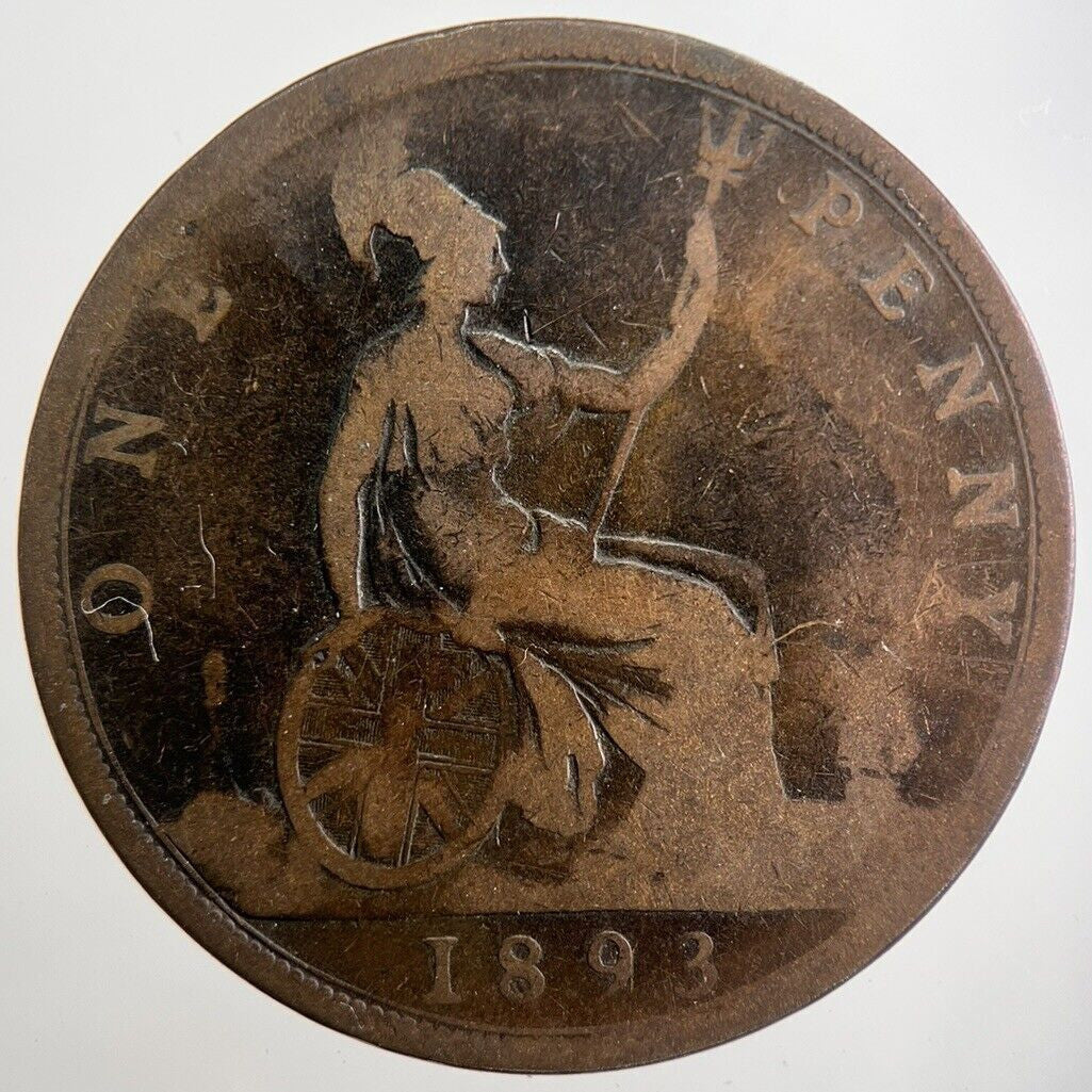 1893 Victoria Penny Coin | Fair Grade | a8020