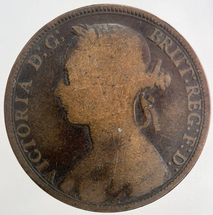 1893 Victoria One Penny Coin | Collectable Grade