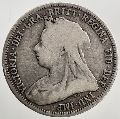 1893 Victoria Shilling Silver Coin | Collectable Grade | a2708