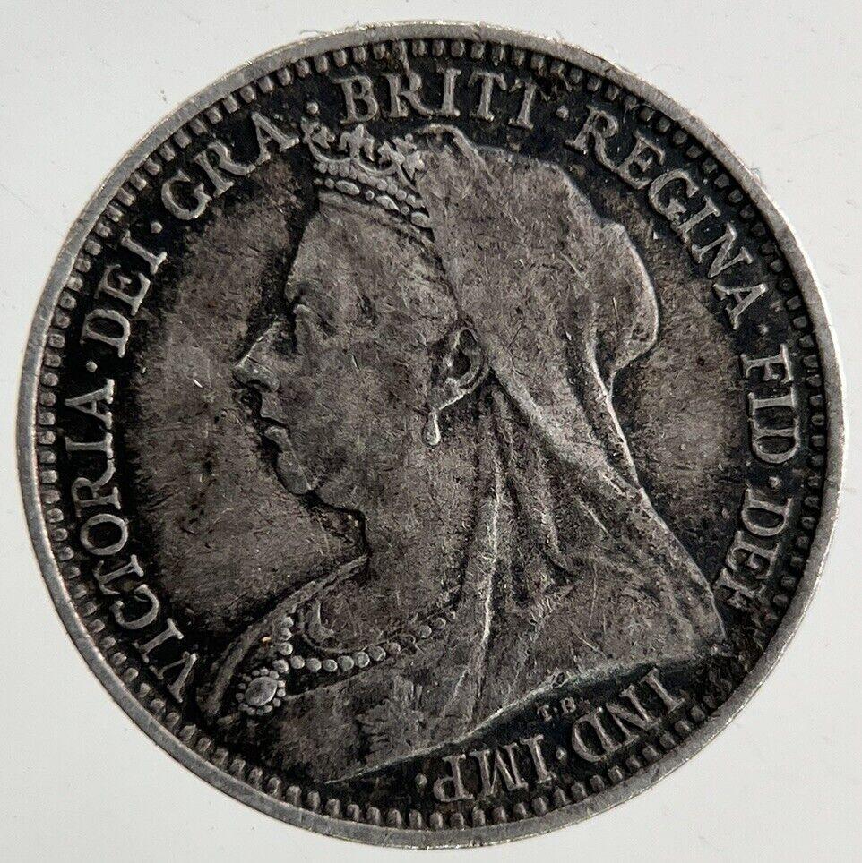 1893 Victoria Silver Threepence Coin | Very High Grade
