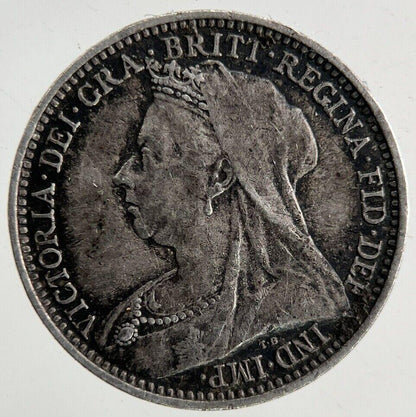 1893 Victoria Silver Threepence Coin | Very High Grade