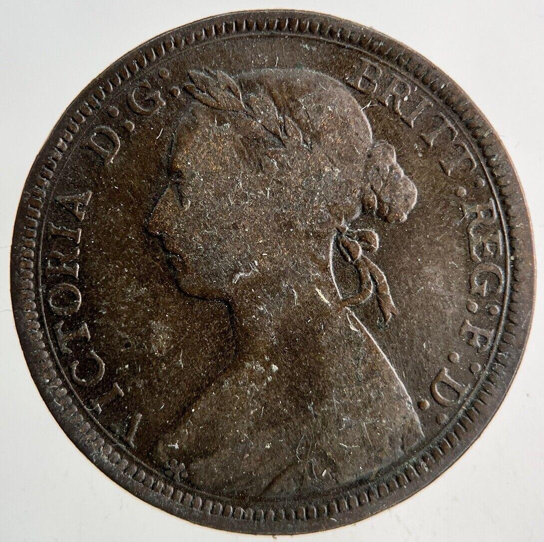 1893 Victoria Half-Penny Coin | Fine Collectable Grade