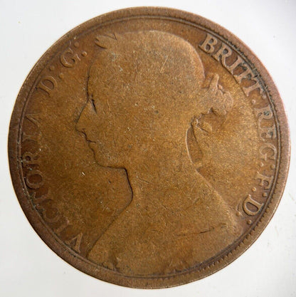 1893 Victoria One Penny Coin | Collectable Grade