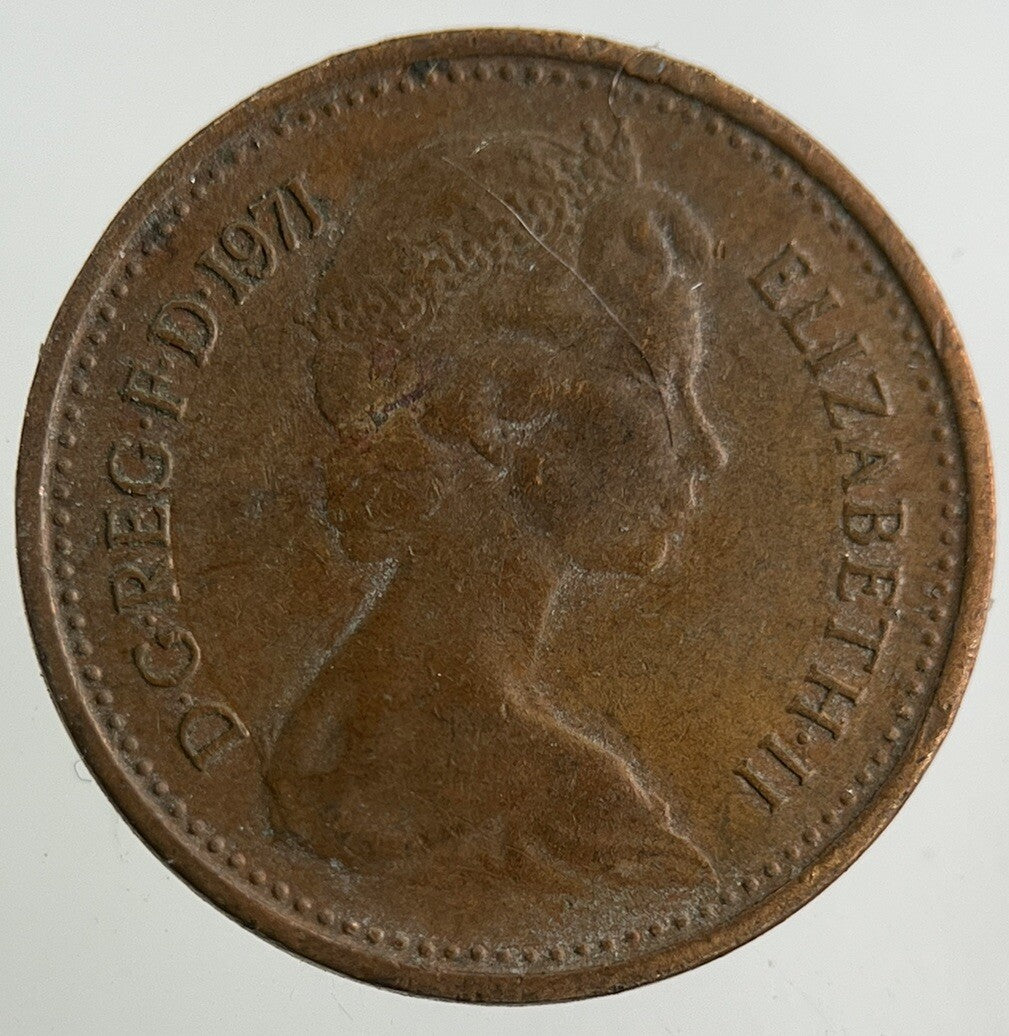 1971 Elizabeth II 2nd New 1/2 Half-Penny Coin | Fine Collectable Grade
