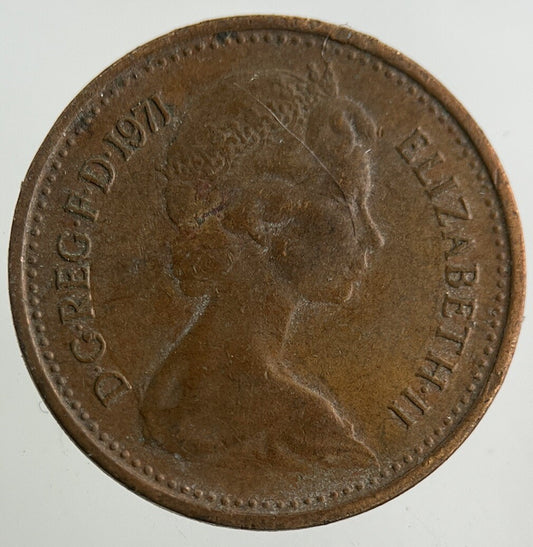 1971 Elizabeth II 2nd New 1/2 Half-Penny Coin | Fine Collectable Grade