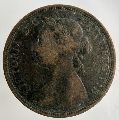 1893 Victoria Half-Penny Coin | Fine Collectable Grade