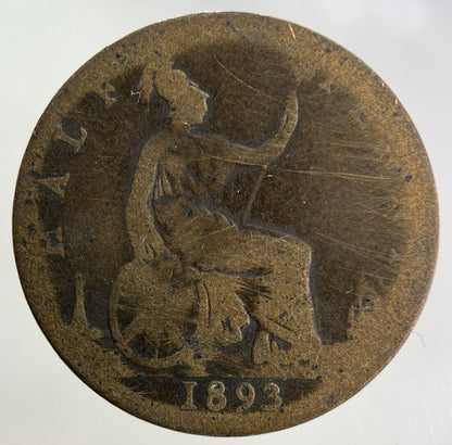 1893 Victoria Half-Penny Coin | Collectable Grade